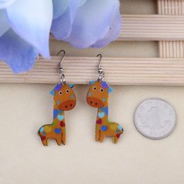 Dangle Earrings 1 Pair Lovely Griffi Cute Printing Drop Acrylic 2014 Design For Girls Woman Jewellery Fashion