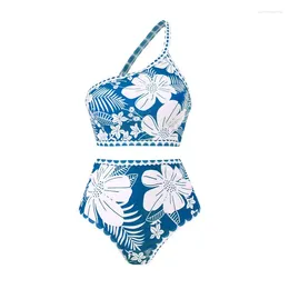 Women's Swimwear Animal Print Swimsuits For Women 2024 Vintage Swimsuit Monokini Bikini High Waisted Swim Sports Bras