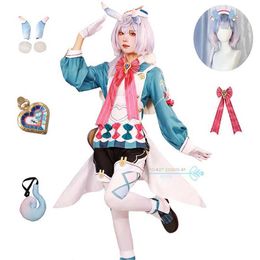 Anime Costumes Sigewinne Cosplay Genshinimpact Sigewinne Cosplay Come for Carnival Suits Party Come Wig Shoes Full Set Game Role Play Y240422