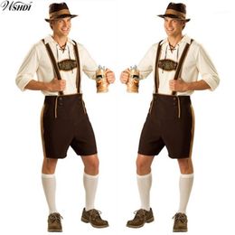 Oktoberfest Costume Lederhosen Bavarian Octoberfest German Festival Beer Halloween for Men Beer Costumes Plus Size M L XL 2XL1 276q