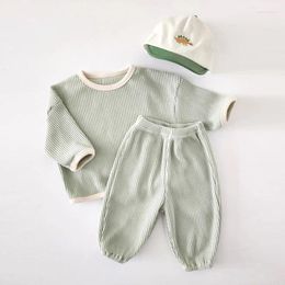 Clothing Sets Baby Cotton Girls Cute Casuals Two-piece Kids Crew Neck Long-sleeved Pants Suit Spring Autumn Boys Fashion Outfits 4M-3Y
