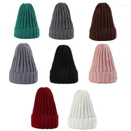 Berets Slouchy Beanies Winter Warm Skull Cap Knitted Beanie Y2k Hip Hop Accessories Unisex Ski Cycling Outdoor