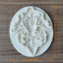 Lovely Grape Relief Lace Silicone Fondant Moulds Wedding Cake Decorating Tools, Cake Moulds For Baking Chocolate Resin Moulds
