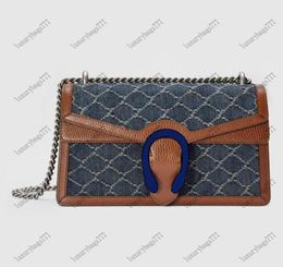 Luxurys Designers Bags Retro Denim chain Shoulder Bag s Genuine Leather Messenger B ags fashion handbag purses top qualityLadies 36964351
