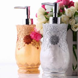 Liquid Soap Dispenser 300ml Luxurious Pump Lotion Refillable Empty Bottle For Home El Bathroom Kitchen Decor