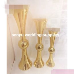 Metal Table Flower vase For Wedding Centrepiece White Flower Centrepiece for event decor senyu0414