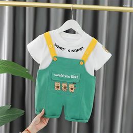 Clothing Sets Summer Baby Girls Outfits Boys Children Pullover Sweatshirts Overalls Cartoon Toddler Infant Casual Clothes