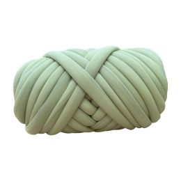 250G Chunky Yarn Crocheting Length 65.6ft Soft DIY Bulky Yarn Jumbo Tubular Yarn for Pet Bed Baskets Hats Throw Craft Weave