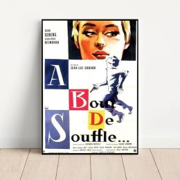 French Jean-Luc Godard Movie Poster Kraft Club Bar Paper Vintage Poster Wall Art Painting Bedroom Study Stickers
