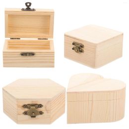 Storage Bottles Toy Holder Case Organise Container Jewellery Cases Sundries Organiser Wooden