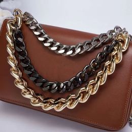 2021 premium leather hardware chain shoulder bag shape women's long print contrast 774682 messenger size 24cm 211f