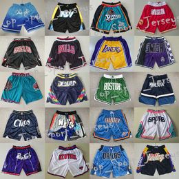 2024 Новая команда Just Don Shorts Basketball Short с карманами на молнии повседневной летние бейсбольные футбольные штаны спортивная одежда в дышащем спорт.