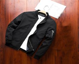 Spring Autumn Men039s Bomber Jackets Casual Male Outwear Windbreaker Stand Collar Jacket Mens Baseball Slim Coats Brand Clothin7773096