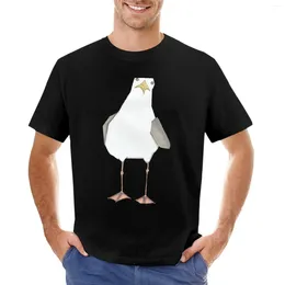 Men's Tank Tops Seagull Seaside Bird Chip Thief! T-Shirt Plain Vintage Clothes Mens T Shirt Graphic