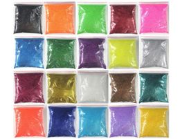 20 Colours Choice 100g Bulk Packs Extra Ultra Fine Nail Glitter Dust Powder Nails Art Tips Body Crafts Decoration Whole4621404