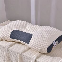 Cervical Pillow Neck Low Soft Pillows Non for Pain Relief Sleeping Breathable Knitted Cotton Bed Home 240522