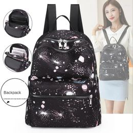 Backpack Casual Oxford Women Black Waterproof School Bags For Teenage Girls Travel Tote Rucksack Bookbag