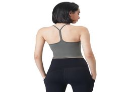 Yoga Vest with Chest Pad Women Tanks Camis Sports Bra Thin Shoulder Belt Yshaped Back Top Half Sling Running Fitness Gym Clothes9943064