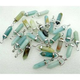 Natural stone s lapis tiger eye Opal crystal Quartz charm Pendants for diy Jewellery making necklaces Accessories 24Pcs 211014 2580