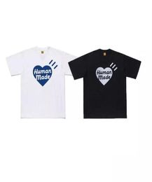 Men039s and women039s Tshirt human 20SS twocolor big love 0192 printed cotton round neck made loose retro shortsleeved ca5077698