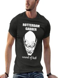 Men039s TShirts Vintage 90S Rotterdam Gabber Rare Sound Of Hell Hardcore Oversize TShirt Funny Men Clothes Short Sleeve Str9463822