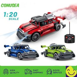 Electric/RC Car Electric/RC Car 1 20 Rc racing 2.4G remote control car with light smoke spray electric car radio controller childrens model toy WX5.26