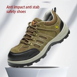 Steel Toe Boots Flats Casual Protective Footwear Sneaker Anti-Piercing Indestructible Safety Work Men Shoes 240511