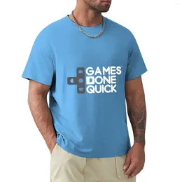 Men's Polos Games Done Quick (GDQ) T-Shirt Funnys Edition Mens T Shirts Casual Stylish