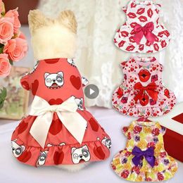 Dog Apparel Wedding Dress Wide Size Range Lovely Pet Fashion Avant-garde Soft Essential Clothing Romantic Skirt Rose Clothes