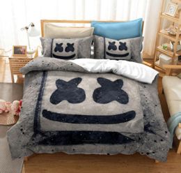 Game marshmallow 3D Design Digital Printing Bedding Set Duvet Cover Pillowcase Bedclothes Single size Drop Boy Gife TV ser3680333