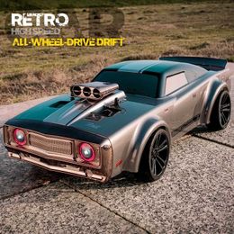 Electric/RC Car Electric/RC Car 4WD high-performance muscle supercar full proportion racing remote control high-speed classic all wheel drive drift car toy WX5.26