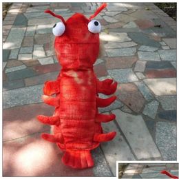 Dog Apparel Crayfish Pet Clothing Halloween Funny Cat And Costumes Hoodies Supplies Fashionable Warm For Drop Delivery Home Garden Dhhkr