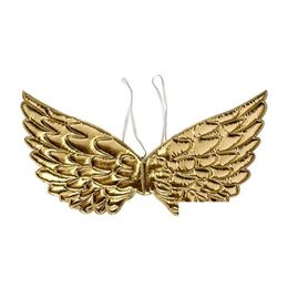 Other Event Party Supplies Angel Fairy Wings Dress Up Wing Halloween Wedding Birthday Costume Accessories Background Decor Gold Si Dh16W