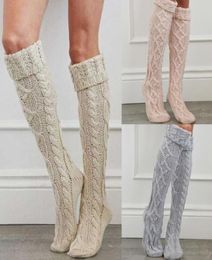 New Leg Warm Stocking Womens Winter Knit Crochet Knitted Leg Warmers Thigh High Legging Boot Cover 7231484