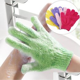 Bath Brushes Sponges Scrubbers Stock Skin Shower Wash Cloth Scrubber Back Scrub Exfoliating Body Mas Sponge Gloves Moisturizing Spa Dr Ot5Qw