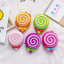 Storage Bags Lollipop Shaped Zero Wallet Cute Children's Bag Girls Shoulder Messenger Accessories Key Card Coin Pocket