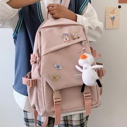 Fashion Women Backpack Waterproof Nylon Kawaii School Bag For Teenager Girls College Student Laptop Mochila Cute Femal Rucksack 219B