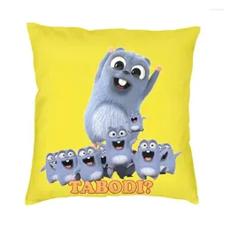 Pillow Grizzy And The Lemmings Cartoon Cover 45x45 Velvet Throw Case For Sofa Car Square Pillowcase Bedroom Decoration