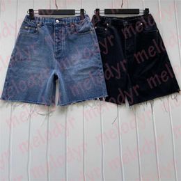 Frauen Shorts Blue Classic Summer Shorts Comfy Elastic Taille Straight Jeans Shorts für Frauenwelg