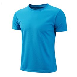 Summer t Shirt For Men Casual White tShirts Man Short Sleeve Top Breathable Tees Quick Dry Gym Soccer Jersey Male Clothes 240516