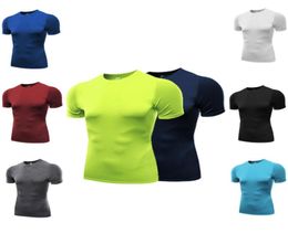Summer Tee Gym wear Mens shirts sports wear quick dry short Sleeves Bodybuilding fit T shirt in 20205652446