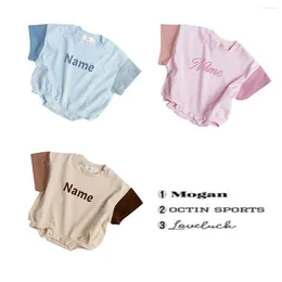 Clothing Sets 2024 Ropa Baby Girl And Boy Cotton Customizable Name Styles Presale Models Many Colour Series Romper Clothes