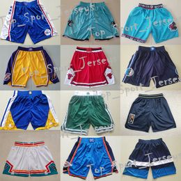 Just Don Shorts Basketball Kurz 2024 Neues Team Zipper Casual Summer Hosen Joggepants Sportwear atmungsaktiv