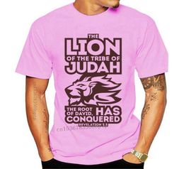 Men039s TShirts ONeck Cotton Mens T Shirt Summer Fashion Retro Logo Tshirt Funny Designers Lion Of The Tribe Judah 3D Print T6566222
