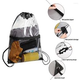 Storage Bags Drawstring Swimming Organiser Transparent Beach Bag Waterproof Dry Clothes Outdoor Sports Travel Portable Accessories