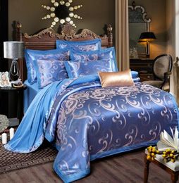 Colorful Luxury New Design Satin Bedding Sets Embroidery Cotton Bedding Set Queen King Size Bed Sheet Duvet Cover Pillow Cases 13 8374717