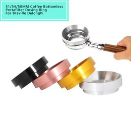 Aluminum IDR Intelligent Dosing Ring For Brewing Bowl Coffee Powder Espresso Barista Tool For 58 51 54MM Profilter Coffee Tamper C1030 277h
