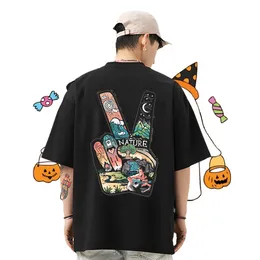 Fashion New T Shirts Men Cartoon Printing S-3XL Men Tshirts Hip Hop Crew Neck Cotton Breathable Brand Tees Shirts