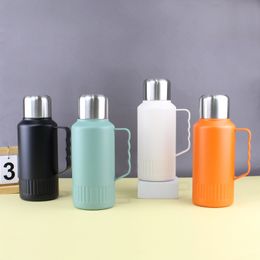 316 stainless steel thermal cup smart temperature display double layer water bottle with handle vacuum big capacity 1000ml tumbler mugs silver plated 37 5qy