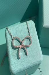 designer necklace necklaces luxury ladies pendant Bowknot shape shape charming elegant temperament fashion versatile trendy jewelr1643560